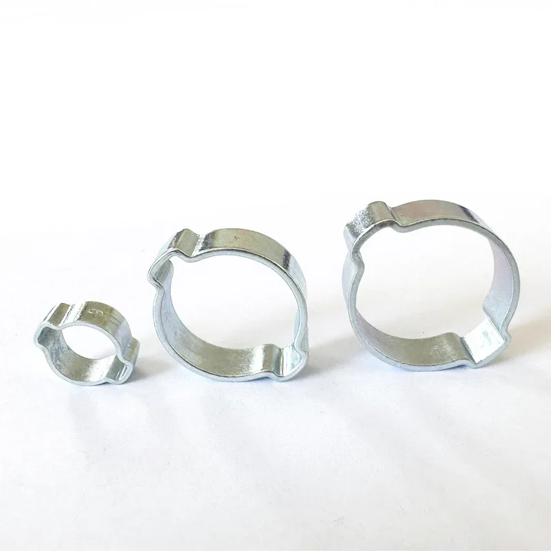 Stainless Steel Fastener 2 Ear Hose Clamp Double Ear Clamp for Pipe Use