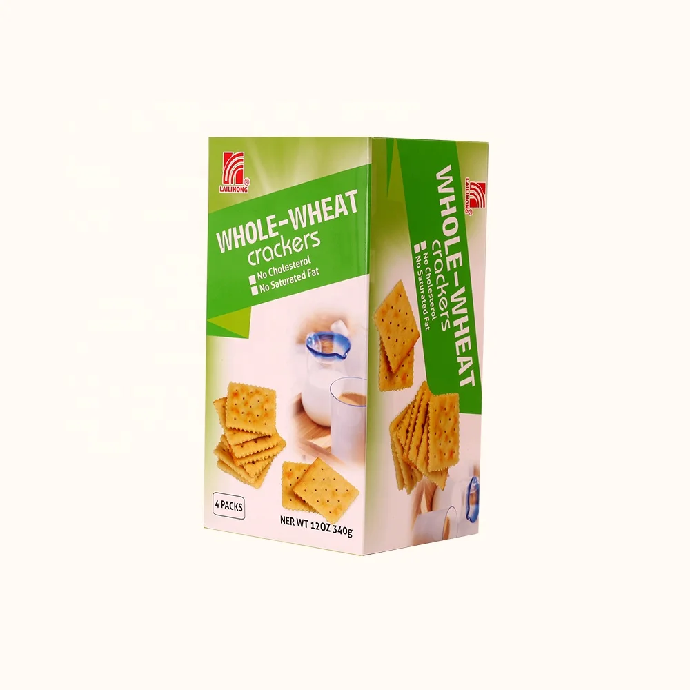 Biscuit in Box for Snack Food Whole Wheat Salty Crispy Soda Cracker