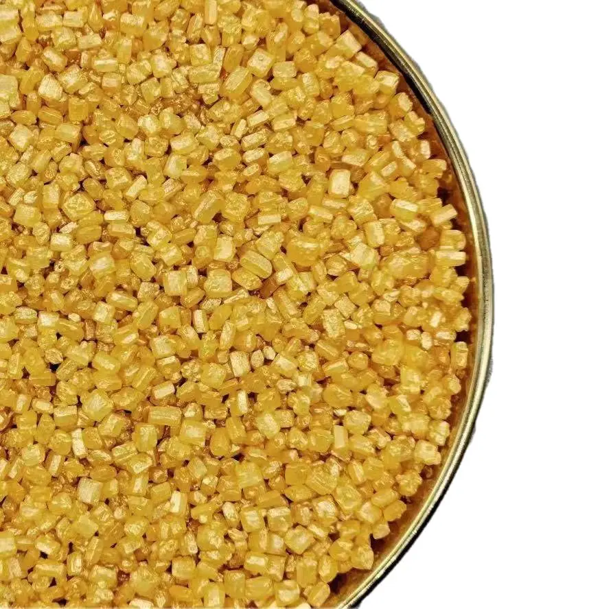 Gold Stone Sugar Crystals Baking Decoration Candy Glitter Multicolor Edible Glitter Sprinkles