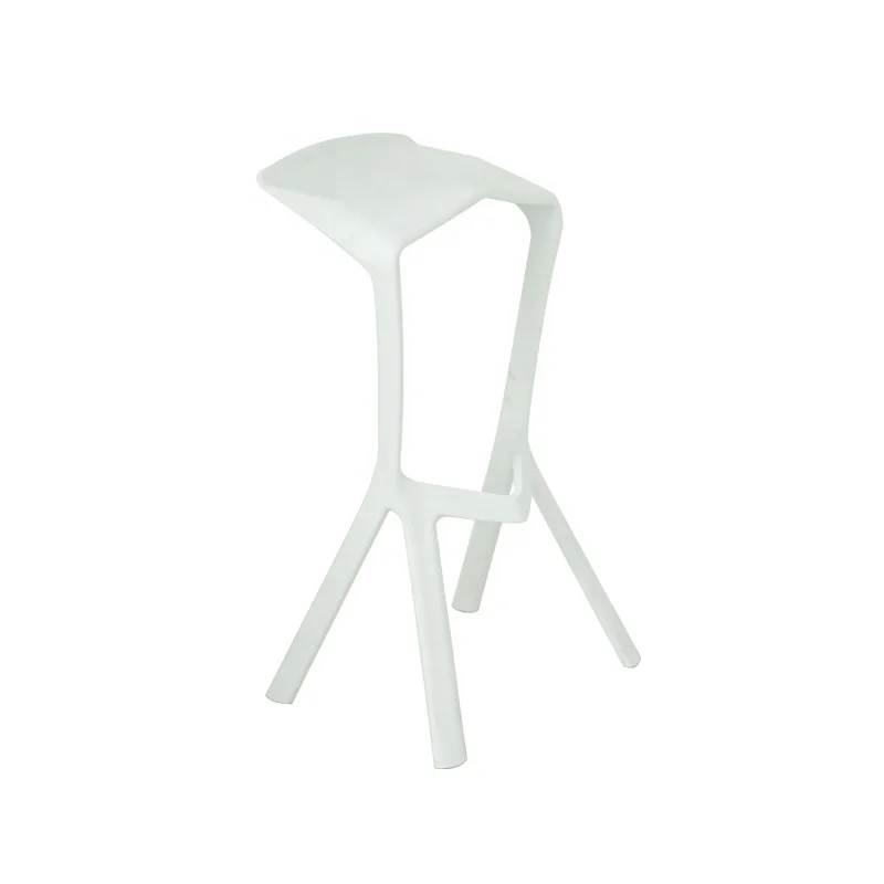 whosale colorful nordic bar chair modern style stackable  plastic chair Muira bar stools