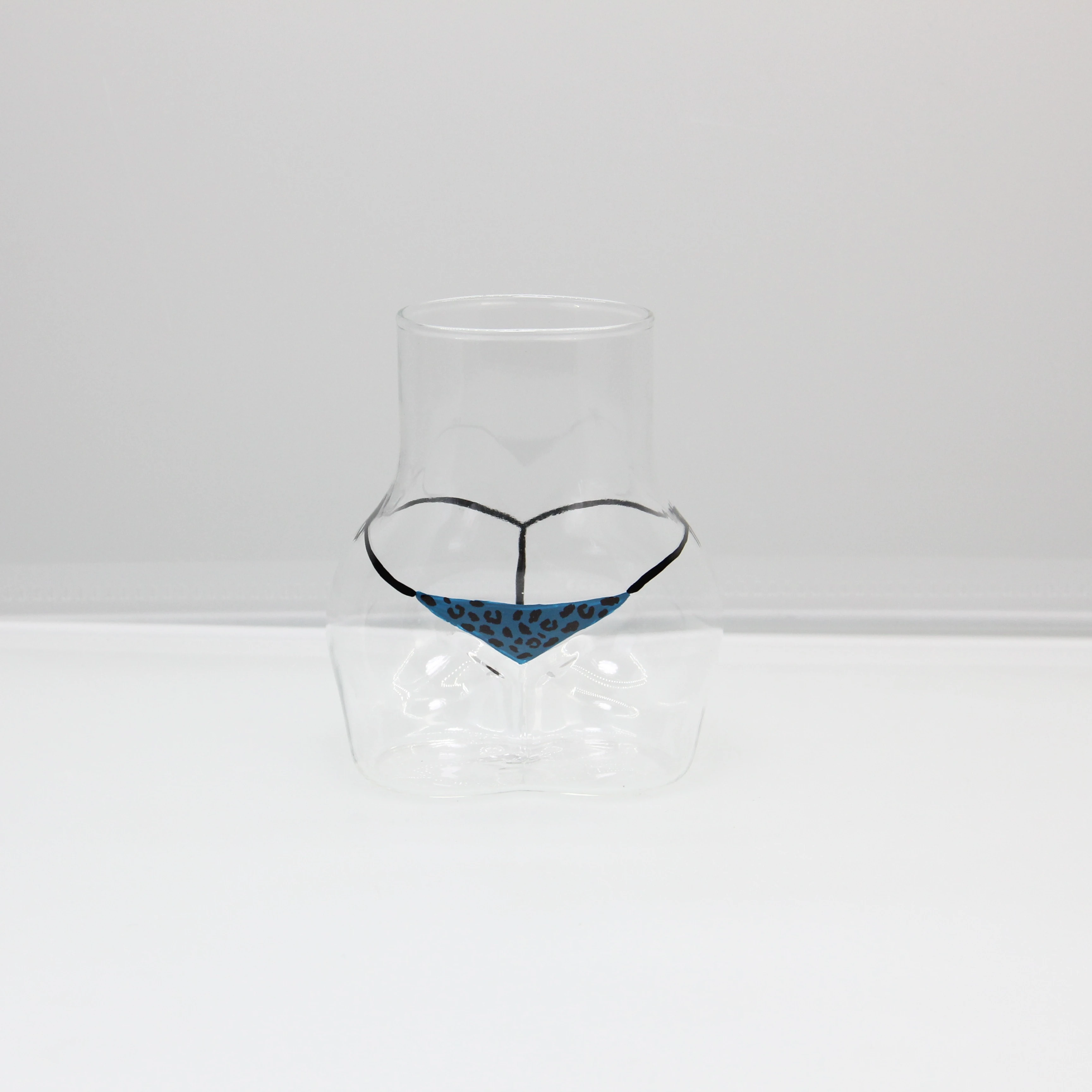 wholesale custom shot glass female body shaped glass sexy transparent shot glass for bar party