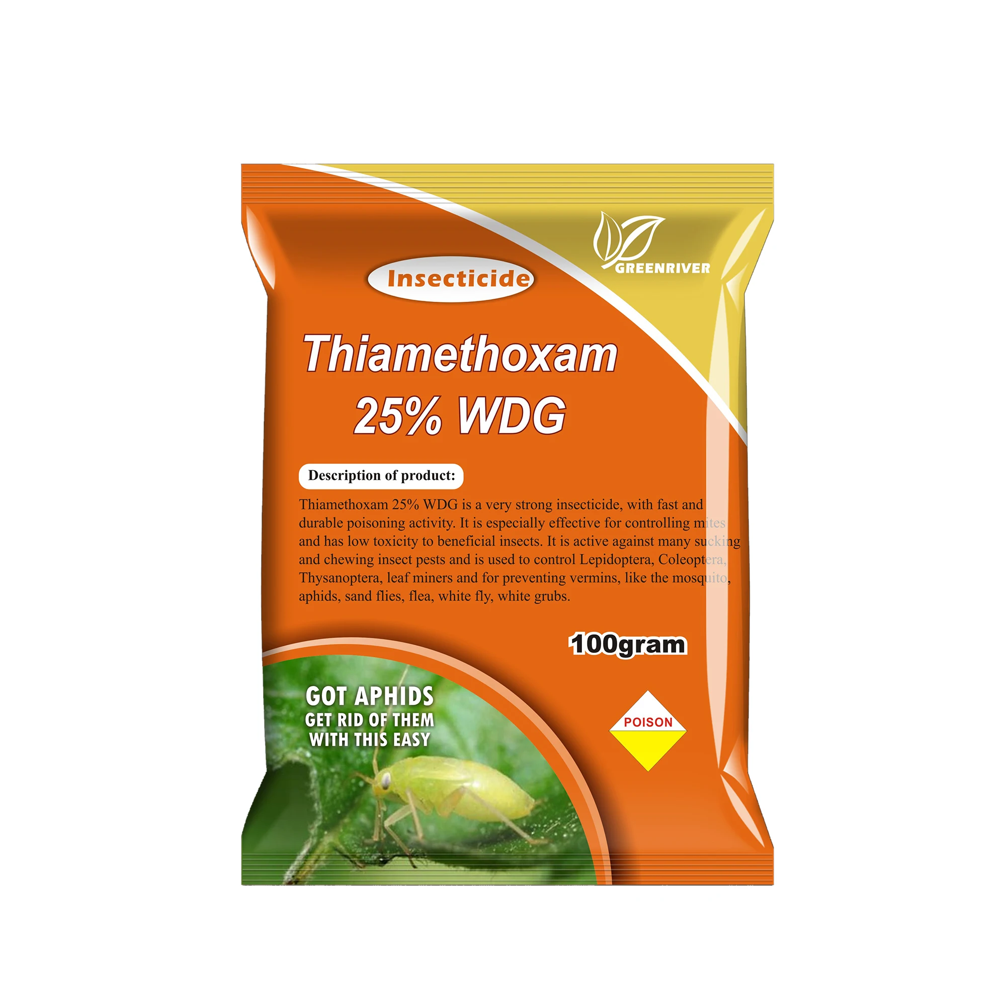 Factory Insecticide Thiamethoxam 95%TC, 75%DF, 25%WDG, 25%WP, 10%WDG