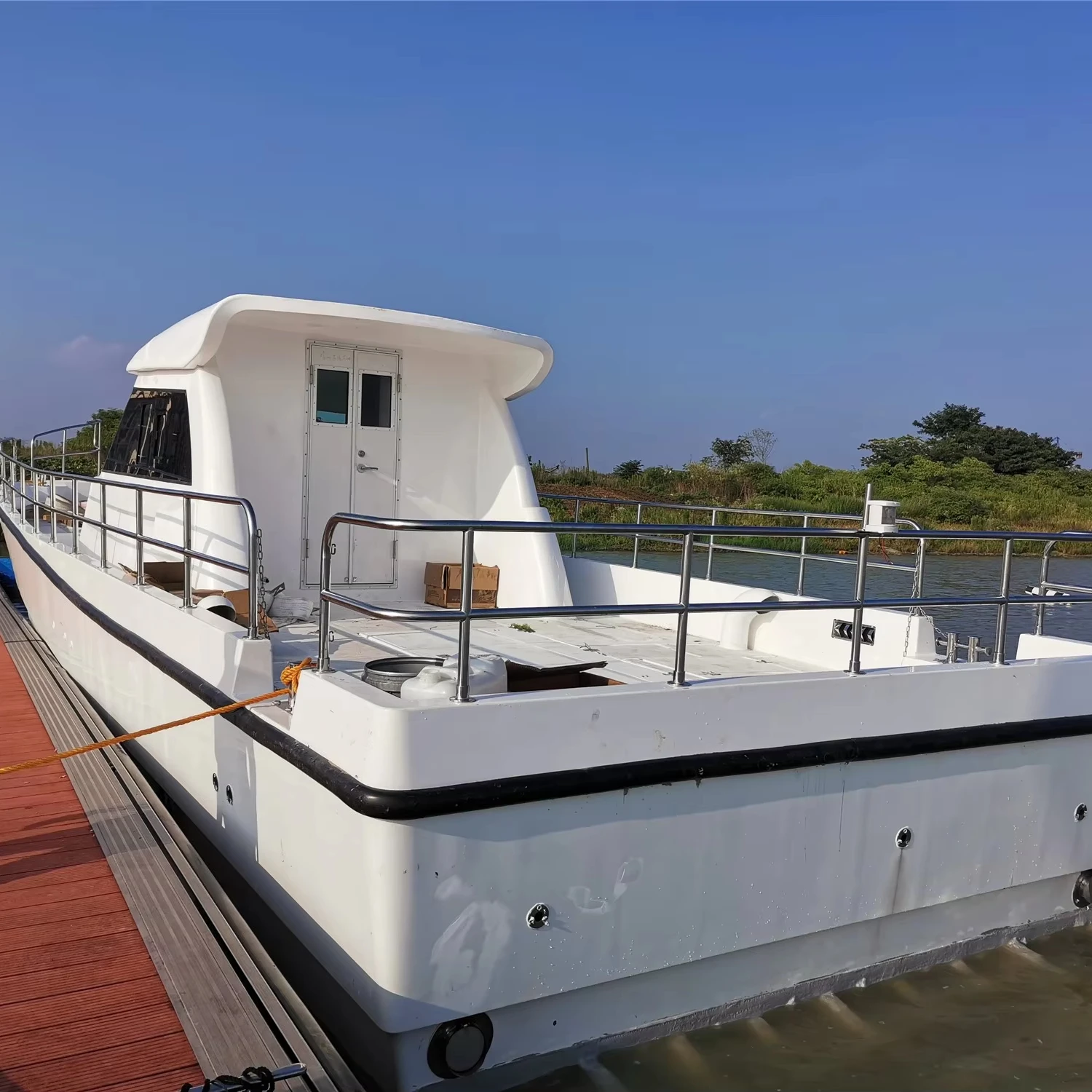 Grandsea 52ft Fiberglass Cabin Cruiser Yacht Speed Farsea Pleasure Fishing Boats for sale