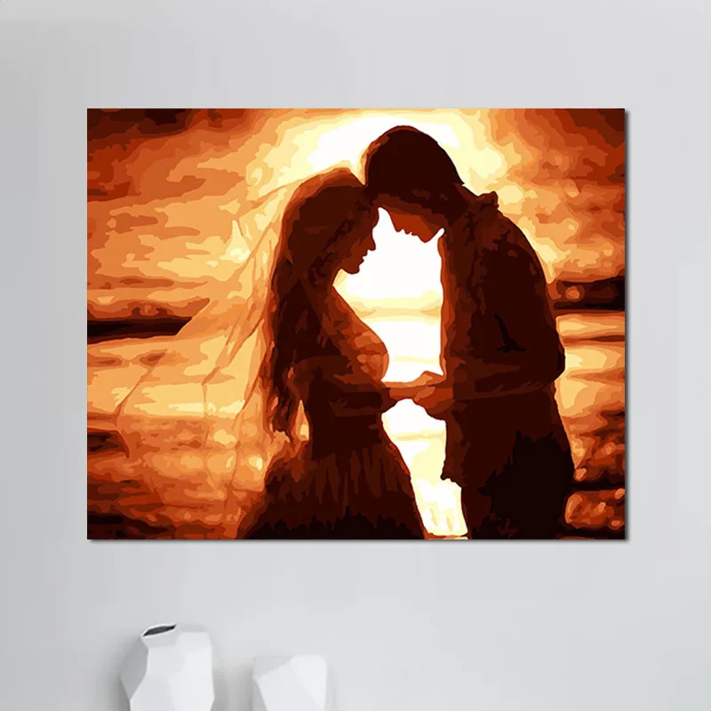 Paint By Numbers Custom Wedding Photos of couples Canvas Painting Drawing On Canvas Home Decor Gift