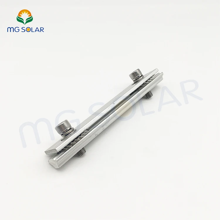 Solar Mounting System Supplier PV Panel Rail Splice Kit Sturdy Aluminum Solar Module Rails Profile Connectors