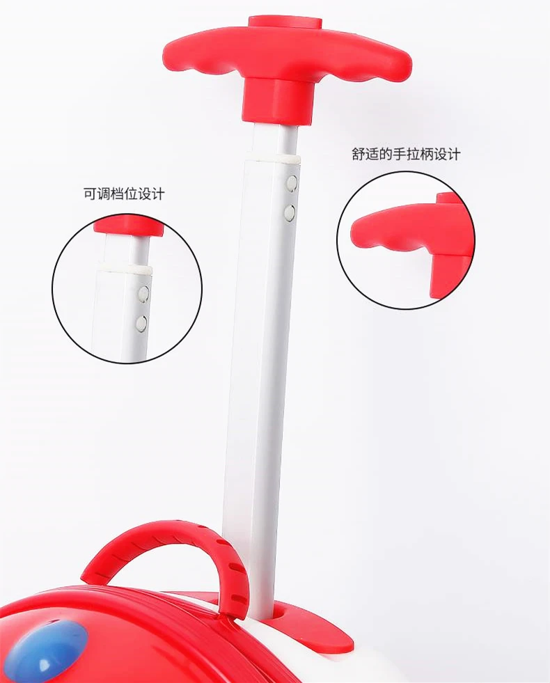 Wholesale 14 inch ABS 3D cartoon pattern 2 wheels kids travelling bags carry on luggage trolley bags suitcase