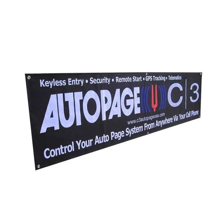 Custom Printed Advertising Outdoor Durable 340 Gsm Vinyl Pvc Banner