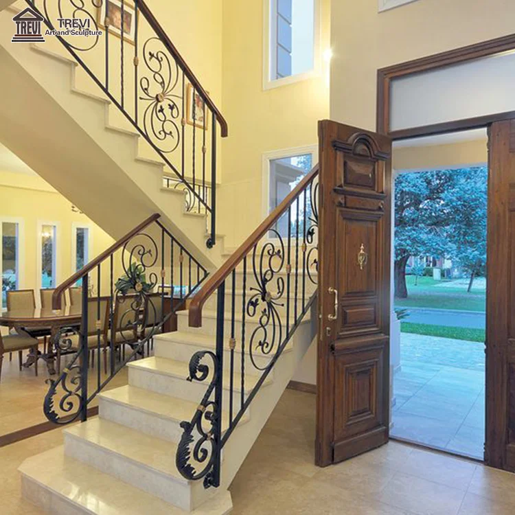 Villa Floor Design Indoor Staircase Beige Panda White Marble Tiles Stairs Step