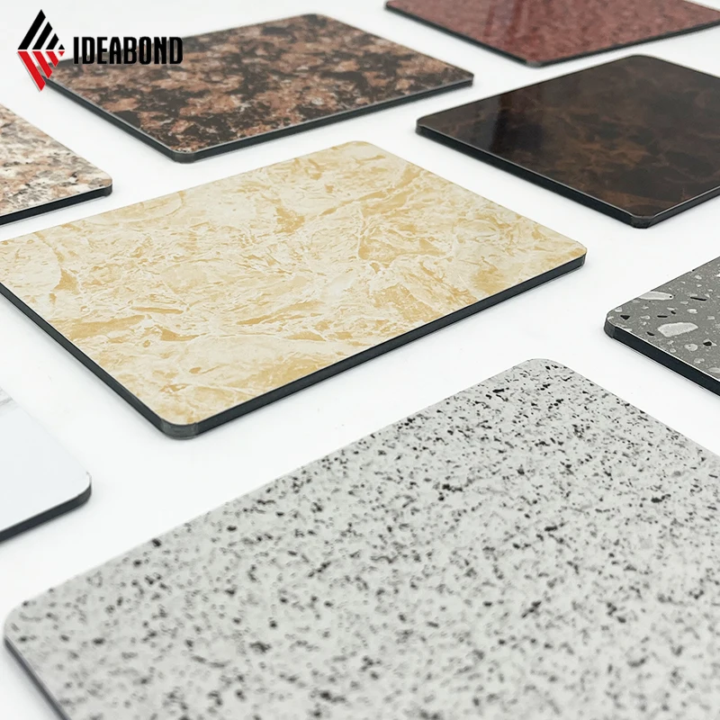 Novel Design China IDEABOND Wholesale Facade ACP Cladding Stone Marble Pattern Aluminum Composite Panel