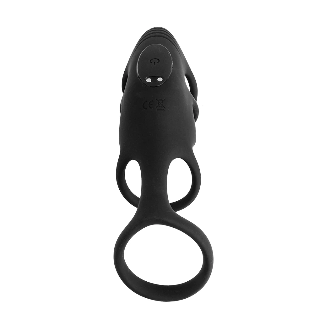 10 Speeds USB Magnet Rechargeable Cock Penis Ring Vibrator Lock Ring Delay Ejaculation Penis Ring Stimulator Sex Toy For Men