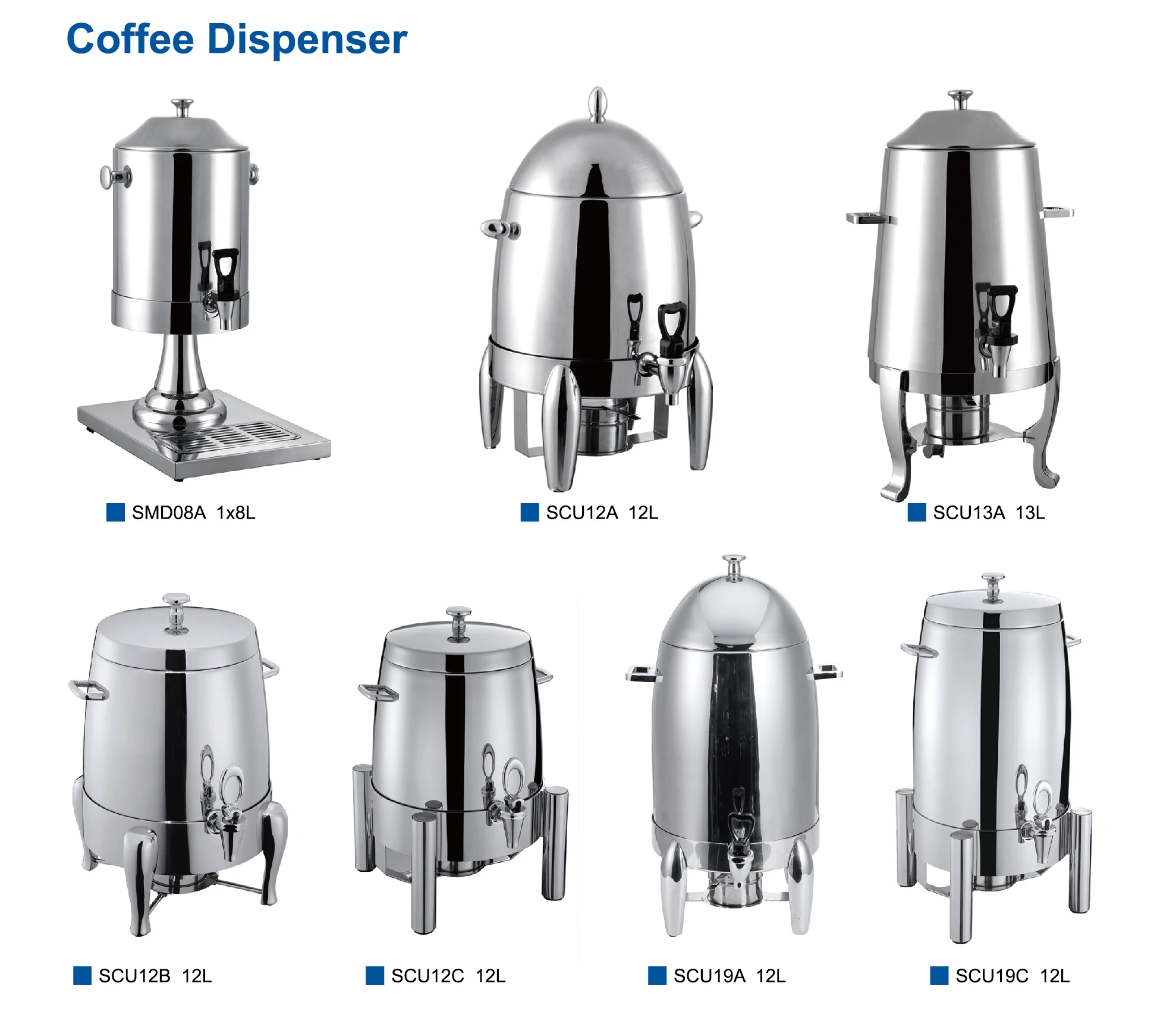 Coffee urn dispenser Contemporary buffets 19L Gold Maul Point stainless steel hammered milk and tea dispenser with heater