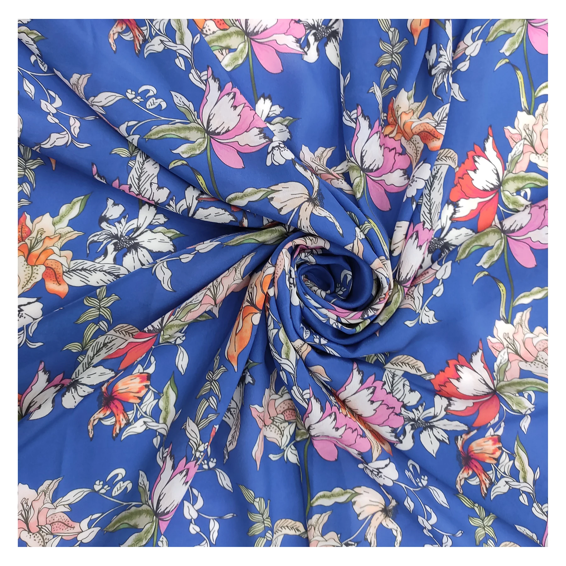 Custom printed design rayon fabric for clothes