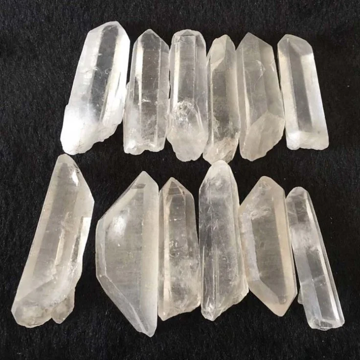 Wholesale crystals healing stones rough point crystal clear quartz rough