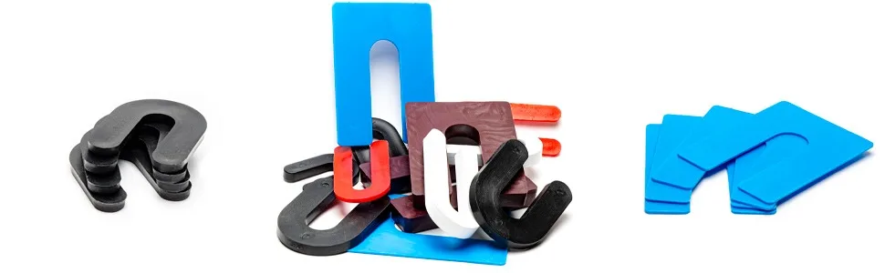 High Safty 1/8 plastic horseshoe shims U-shape ceramic floor spacers