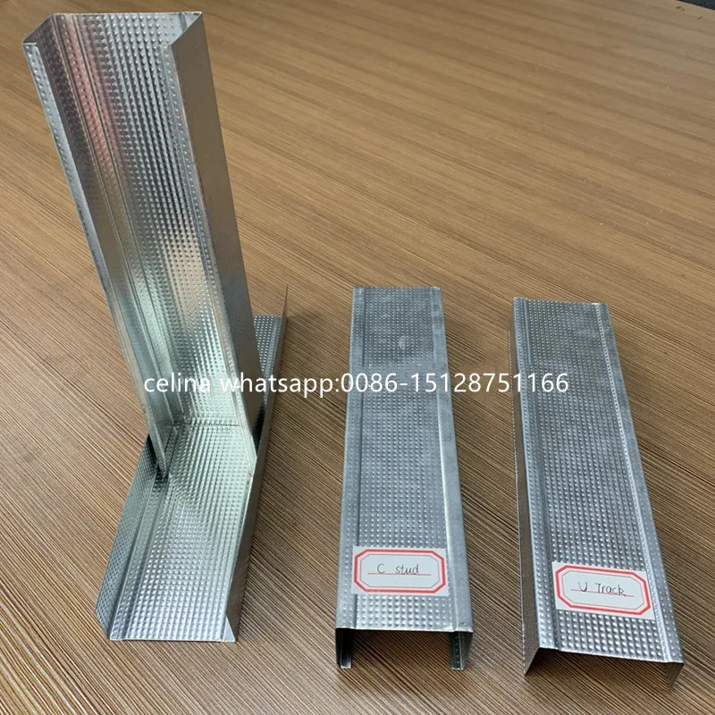 Light gauge keel stud track c channel steel roll forming machine drywall metal stud CD UD UW CW making machine