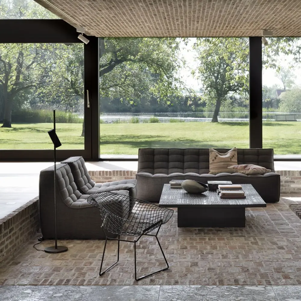 Modern Leisure Home Furniture Fabric Sectional Seating Genuine L Shape Leather Corner Couch Mags Modular Sofa For Living Room