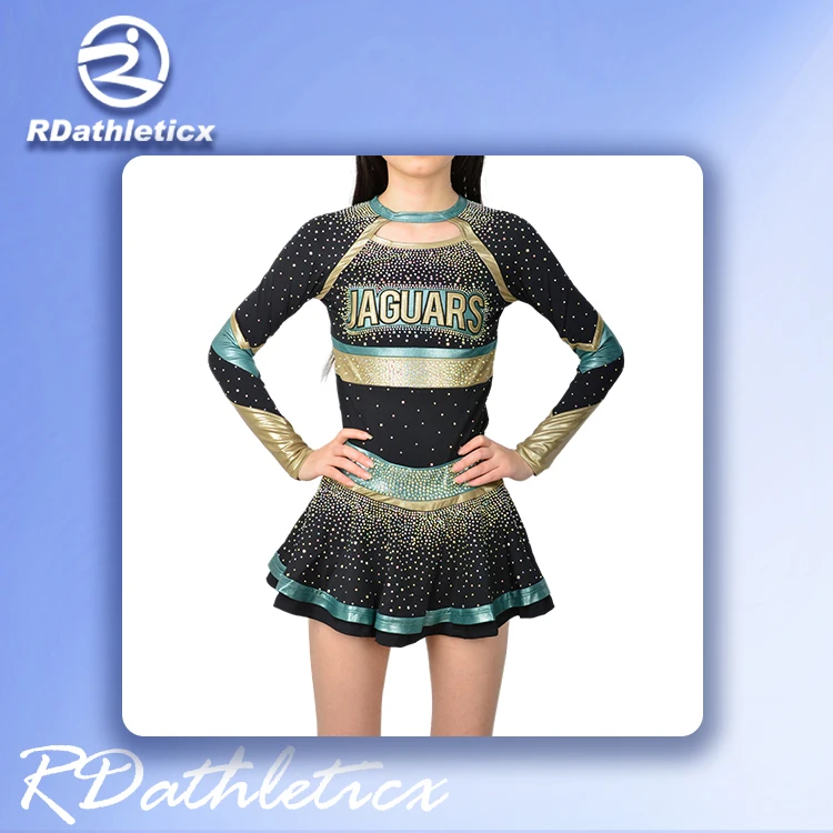 wholesale any color Performance Uniforms Cheerleading Wear For Girls Rhinestone Cheerleader Uniforms