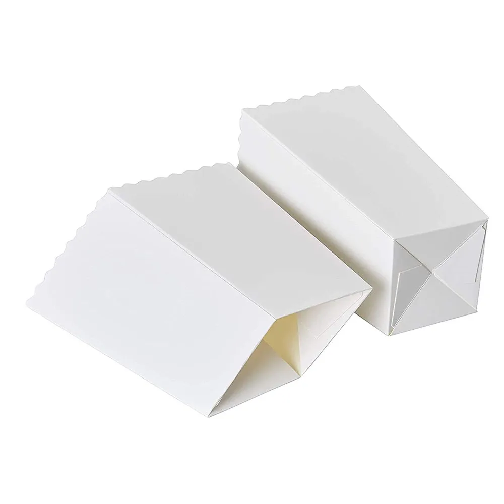 Popcorn Favor Boxes 46oz Paper Popcorn Containers Party Supplies for Movie Nights White 7.7 x 3.7 x 3.7 Inches custom printed