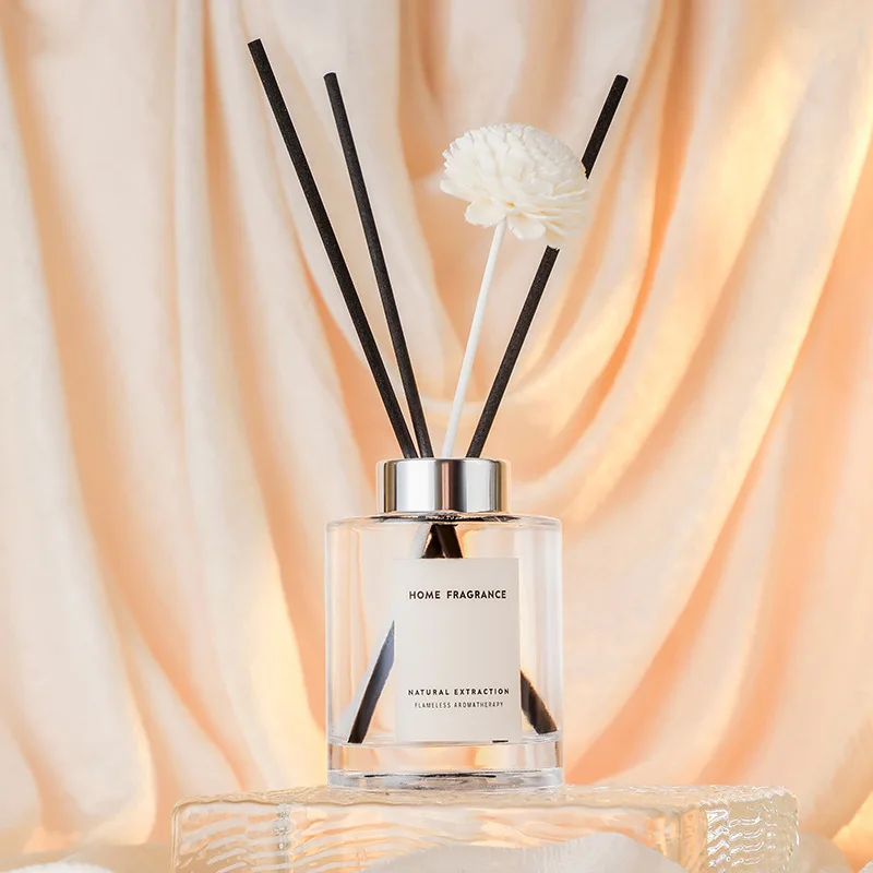 Wholesale Custom Square Bottle Essential Oil Diffuser Set Home Decor Aromatherapy Reed Diffuser Fragrance Scented Perfume Gift