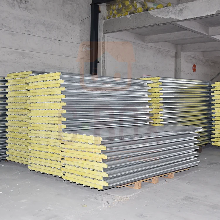 China Supplier Soundproof Pu Polyurethane Sandwich Panel Standard Double Panels Swing Style In European