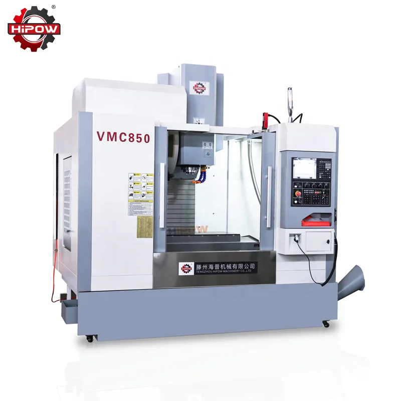 CNC vertical machining center vmc850 with fanuc/gsk/siemens control system mini metal cnc milling machine for sale