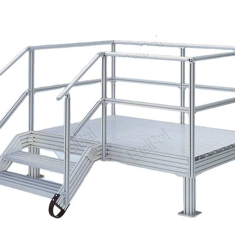 Stair overall step steps non-slip aluminum alloy step escalator warehouse pickup pedal walk maintenance platform walkway