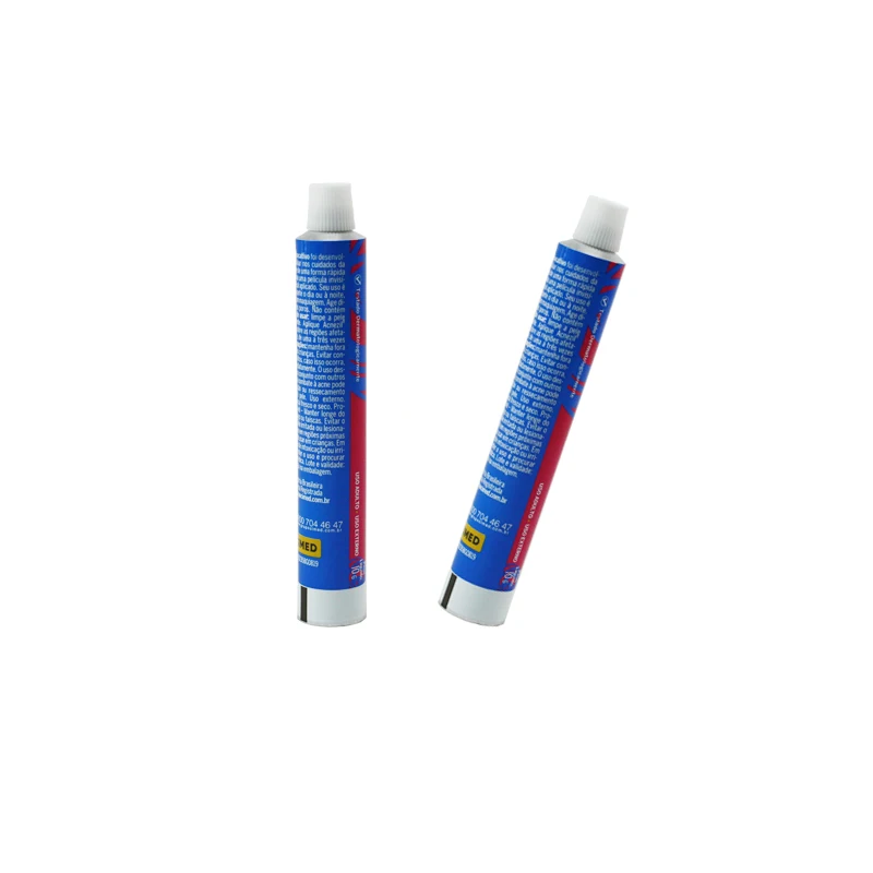 Алюминиевые мазь с логотипом на заказ, 15 мл, складная трубка, фармацевтическая трубка с винтовой крышкой