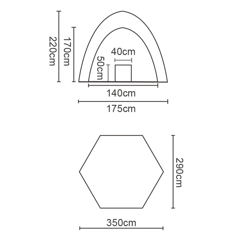 Starmatrix PH-01 hot tub dome Inflatable Spa Tent with 6 Weights for Outdoor Camping Pool hot tub tent dome