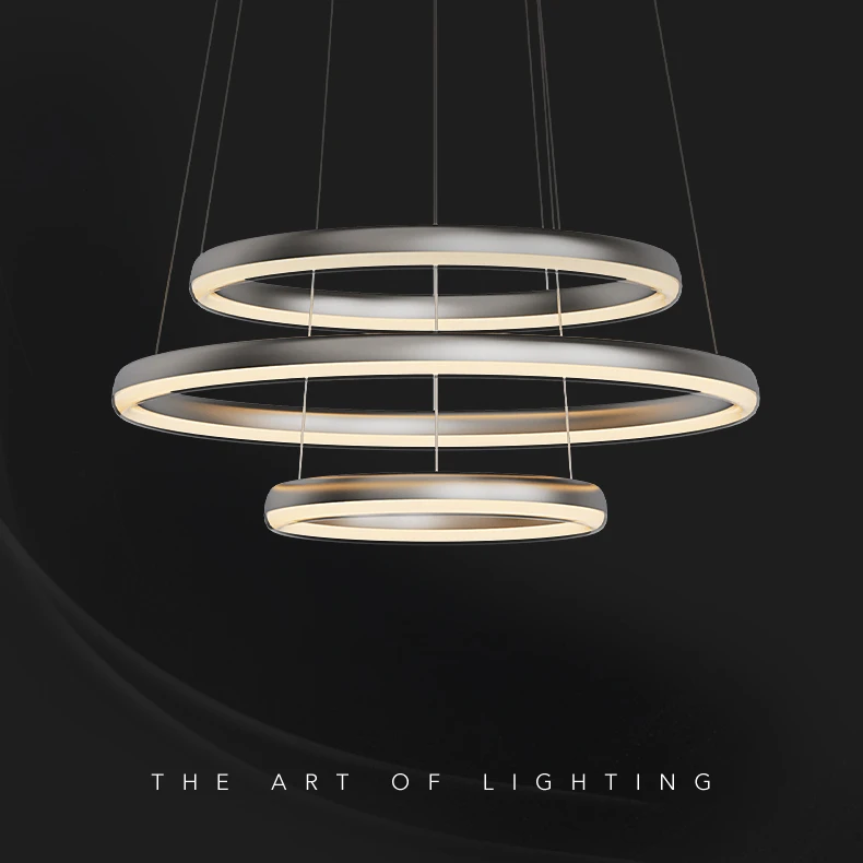 Роскошные большие барные светильники Aisilan для дома и гостиной, потолочные светильники в скандинавском стиле, круглые кольца, подвесные светильники