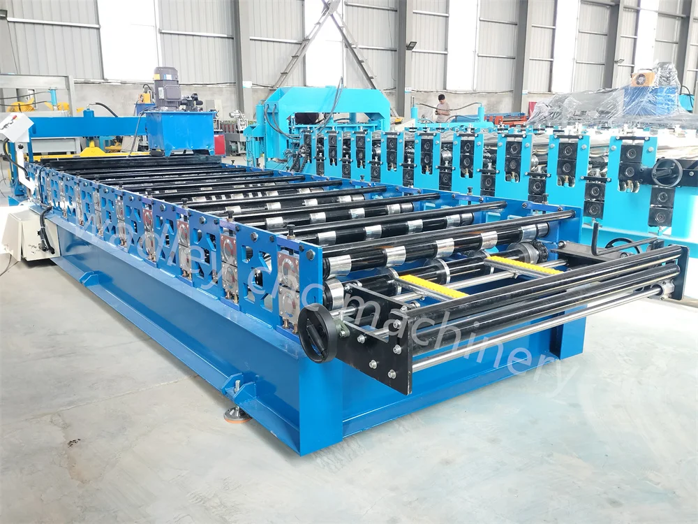 Цинковая алюминиевая цветная Стальная Плитка формовочная машина для резки изогнутой крыши листовой профильный станок трапециевидной IBR