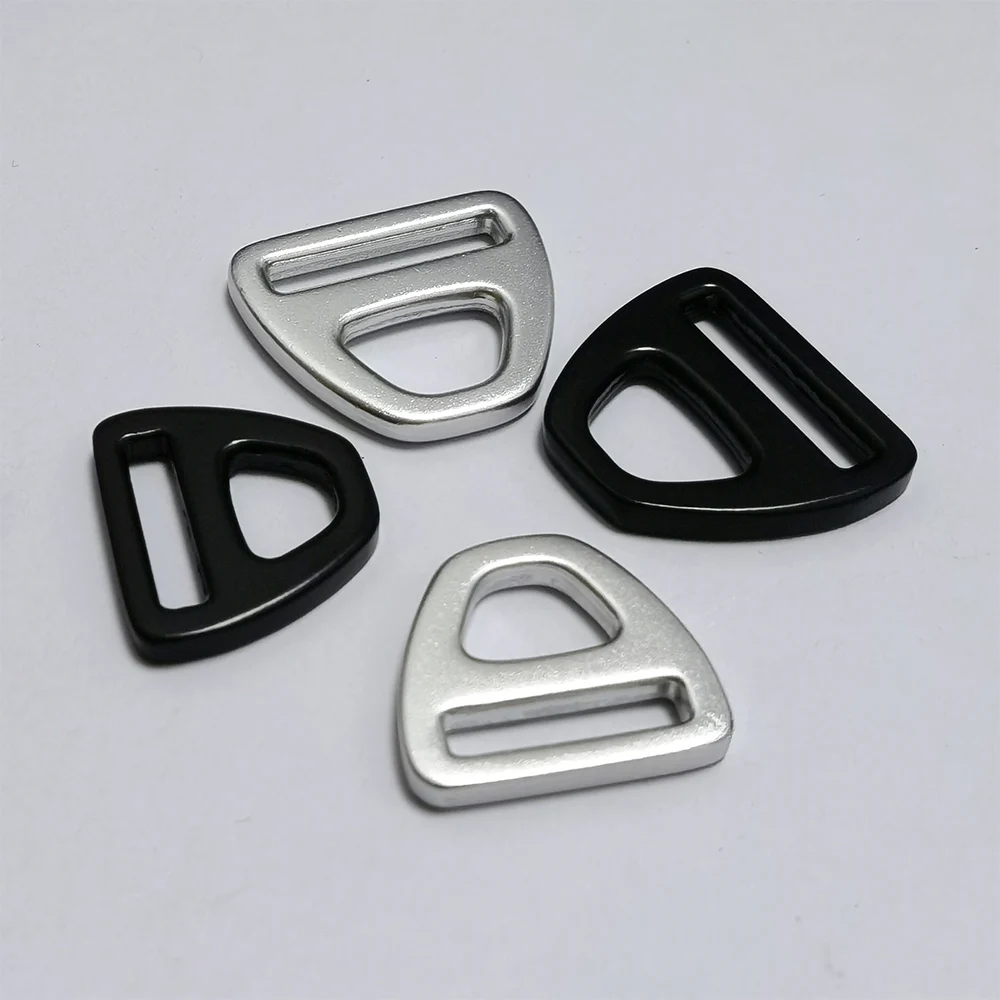Metal Slide Safety Harness Release Matt Black D ring Metal Loop For Bag 20mm 25mm