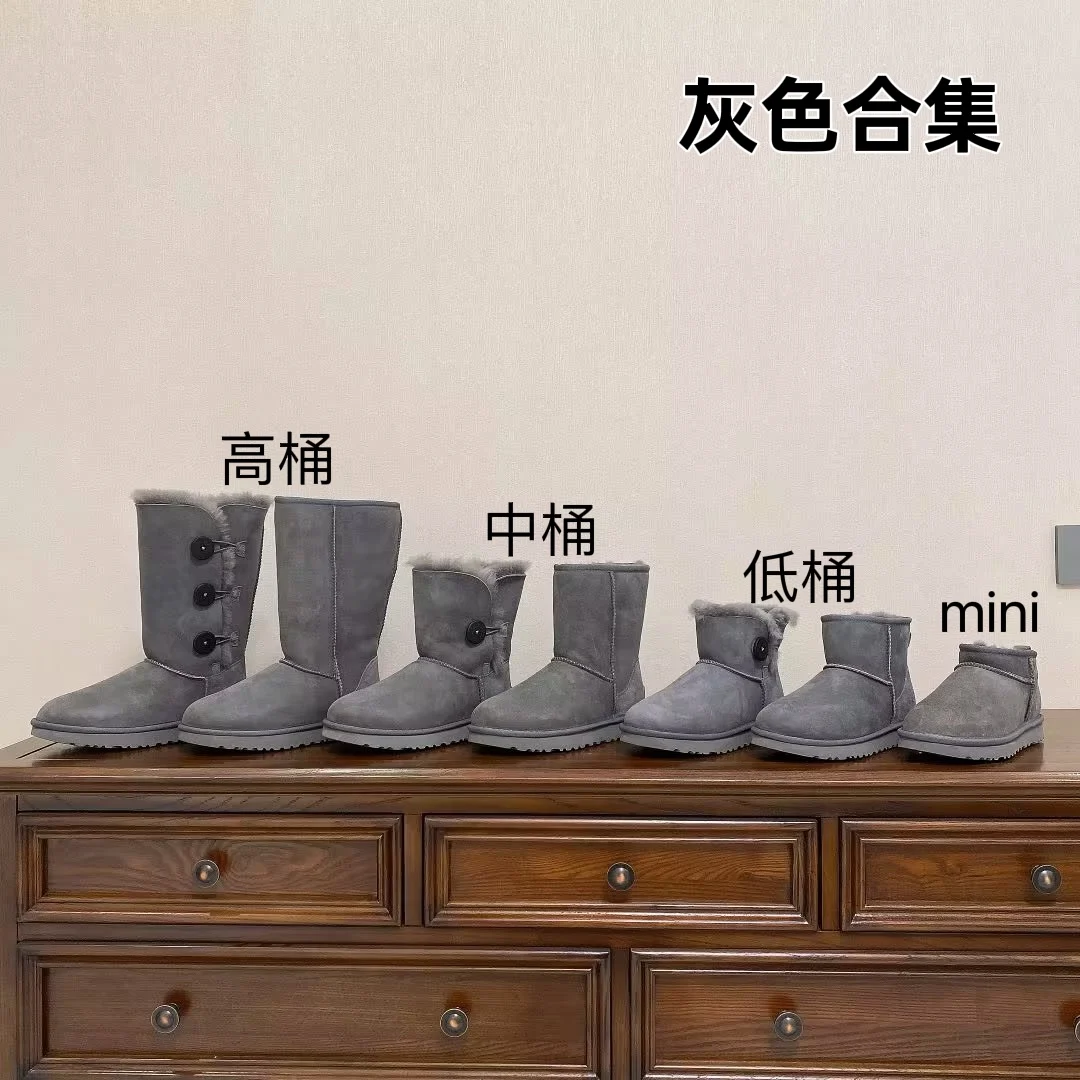 Popular Winter Platform Snow Boots Brands Design Genuine Leather Fur Shoes Women warm Snow Boots