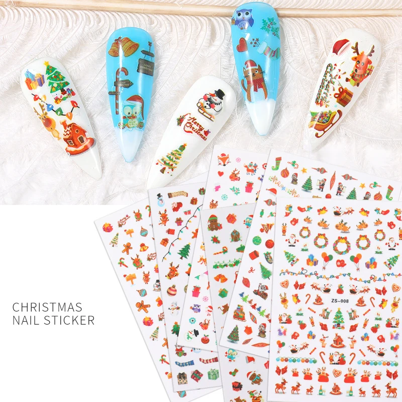 Free sample 2022 Popular Special Pattern Nail Stickers Custom Nail Wraps 3d Art Butterfly Designers Nail Stickers