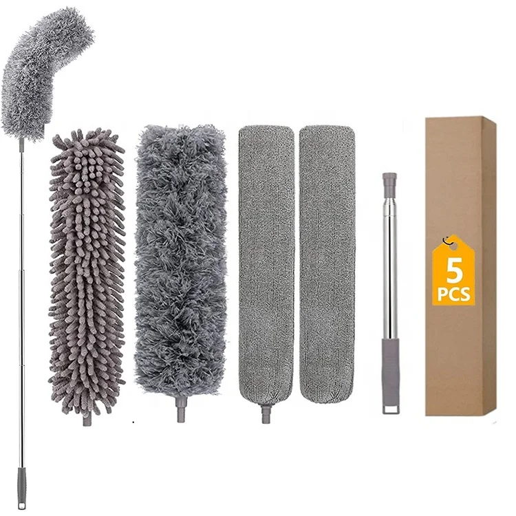 White Gold Holder Keyboard Home Bathroom Cleaning Brush Set Water Bottle Window Cleaning Brush Set