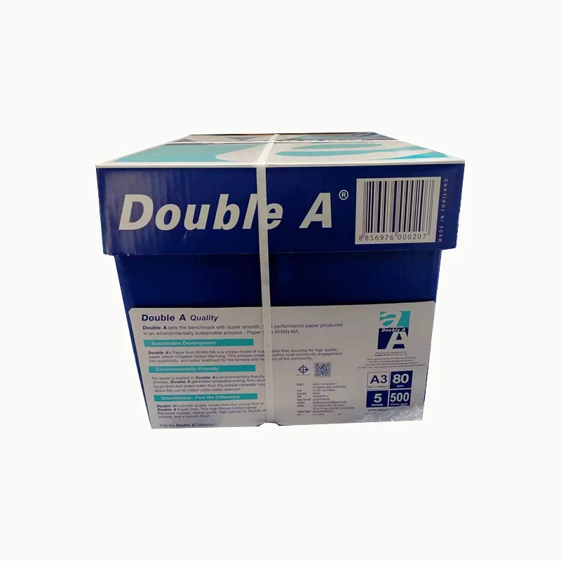 original Double A  A3  80GSM    BOX  A4 Paper Products available for sale at Low Factory Prices for Wholesale