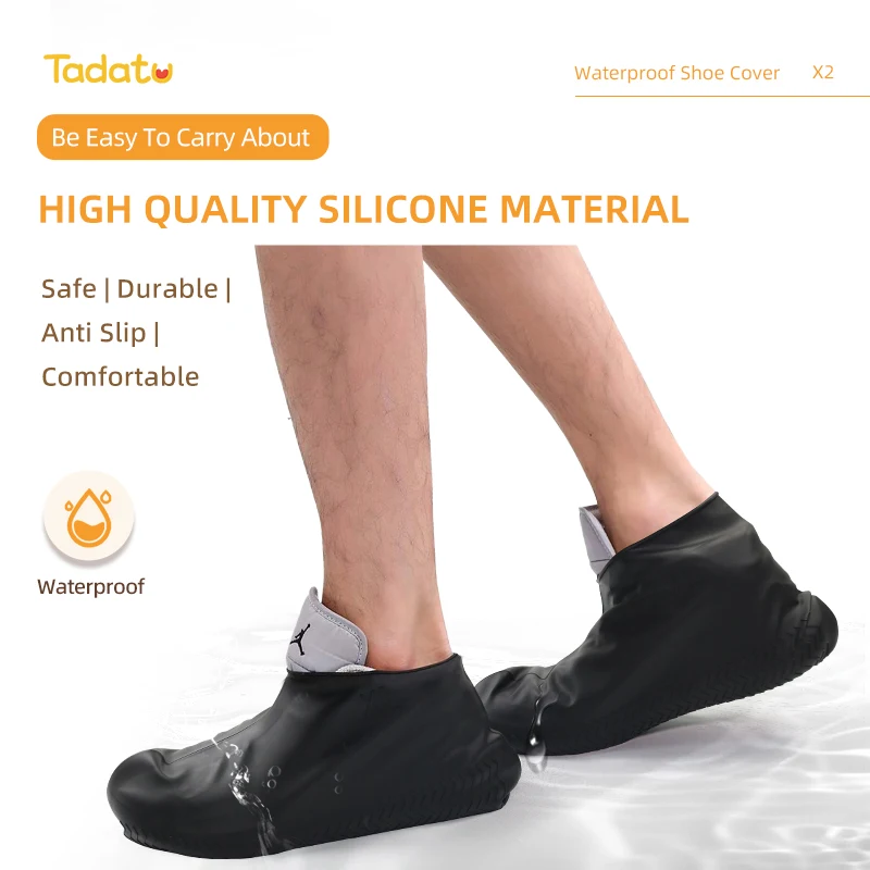 High Quality Unisex Protective Silicone Rain Boots Waterproof Rain Shoe Cover