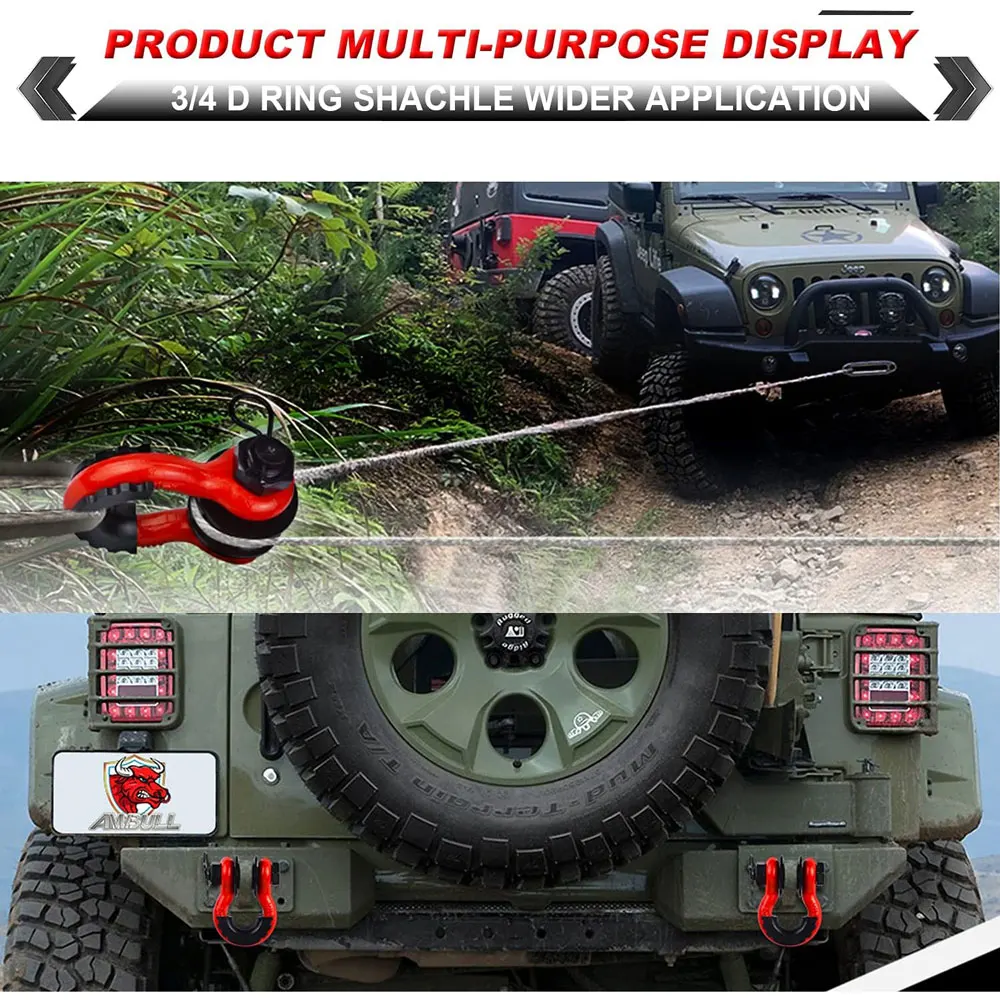 Customized Galvanized Small Type Matte Black Painted Rigging Shackle Snatch Pulley Block Wheel Kit With Shackle Block Strap
