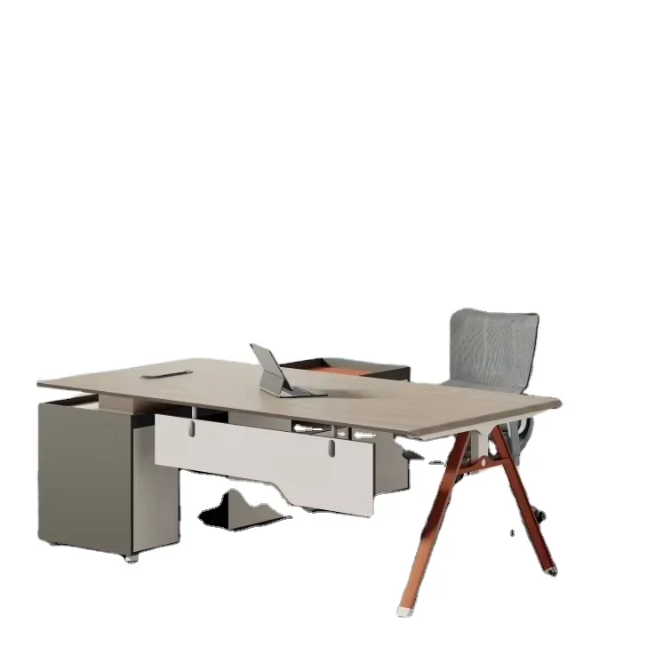 hotsale cheap price office desk Office table design MDF executive L shape manager office table with metal leg