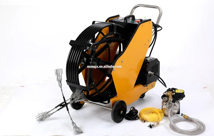 Kitchen grease ventilation air pipe duct cleaning machine equipment