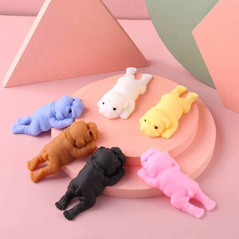 Small size new model fidget toy funny dog mochi antistress squishy toy Kawaii doll Soft Sticky Stretchy Relief Toy Children Gift