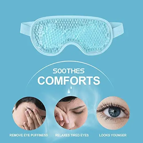 Hot Cold custom cool gel eyes mask hydrogel sleeping eye mask gel cool eye mask with ice gel