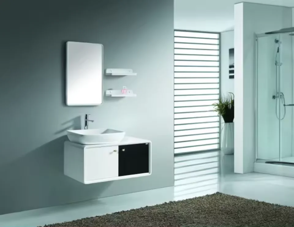 New Design European style basin bathroom vanities cabinet  double wash hand basin bathroom vanity with side cabinet