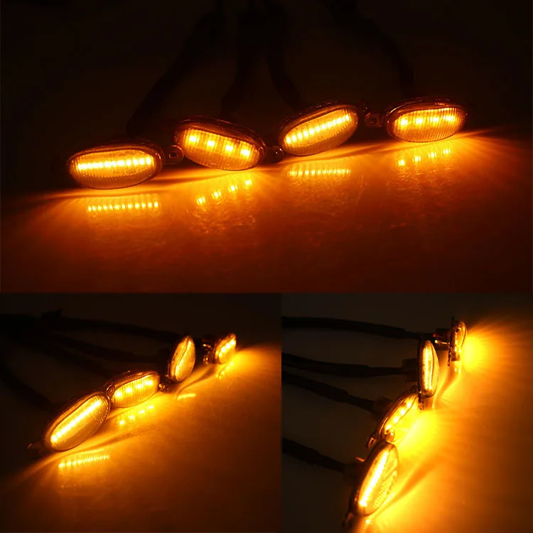 Universal Pickup Truck Warning Center Grid Grille Light Led Fog Car Decorative Lamp For Raptor