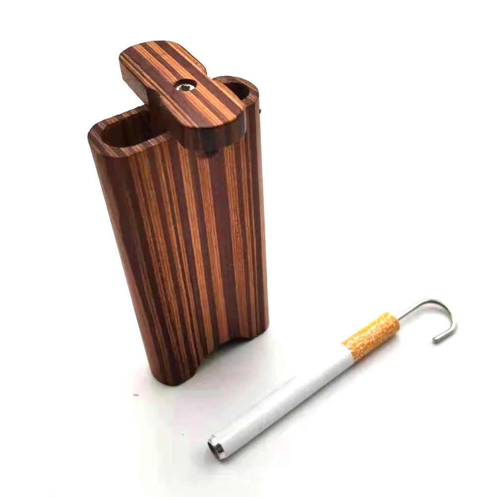 Hot Sale One Hitter Nozzle Cleaner Wooden Cigarette Case Cigarette Tube Set for Smokers