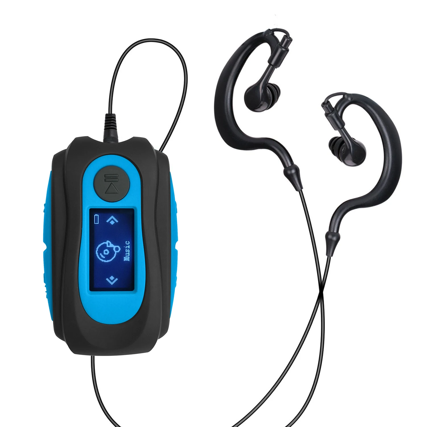 FM Radio IPX8 8GB Swimming Waterproof MP3 Music Player with rotatable sport Clip