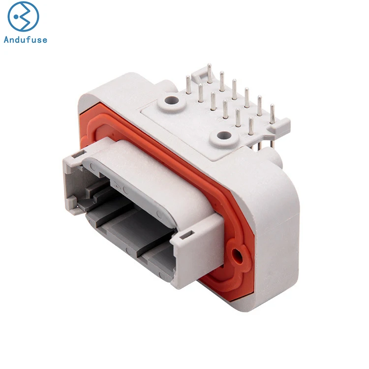 DT13-12PA 90 Degree Bent Needle DT Series Connector 12 Pin Gray Waterproof Electrical Wire Connector Plug