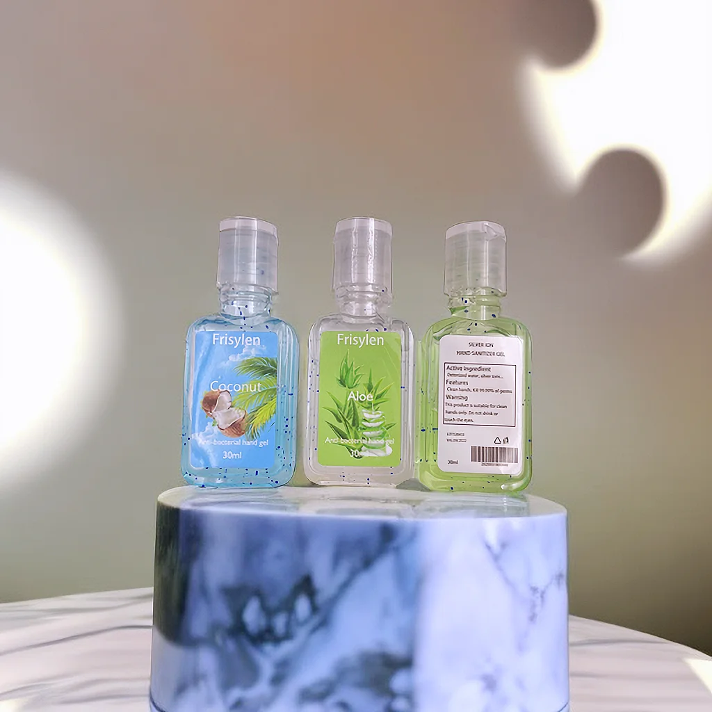 Frisylen Custom pocketbac logo alcohol hand sanitizer moisture hydroalcool liquid gel Flip Top 30ml Hand Sanitizing Bottle