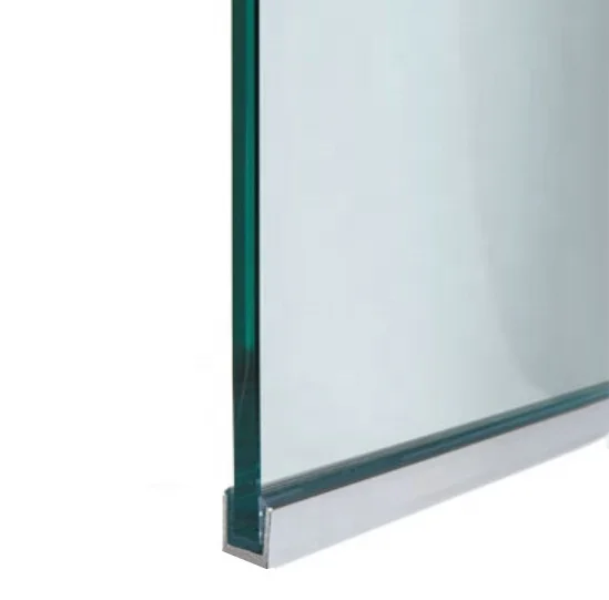 Glass aluminum u channel chrome Aluminium U channels for 10 MM shower glass panels custom size manufacturing High-quality