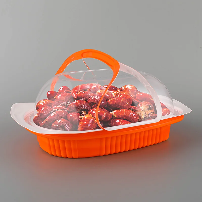 New Design Superior Quality Custom PsP Roast Chicken Box Disposable Divided Food Containers Small