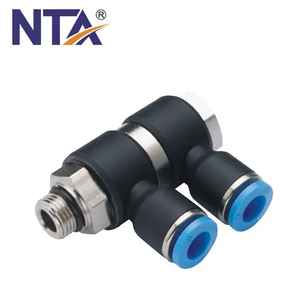 2 Years Warranty Long life time PH Universal Elbow Banjo Plastic Push in Fitting Air Fittings Pneumatic fittings